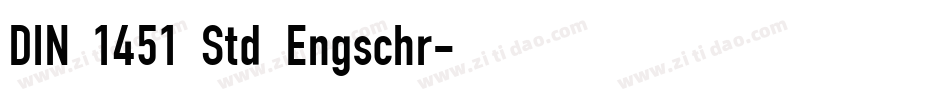 DIN 1451 Std Engschr字体转换